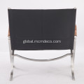 Stainless Steel Lounge Chair Cool FK 82 Leather X Chair Replica Supplier